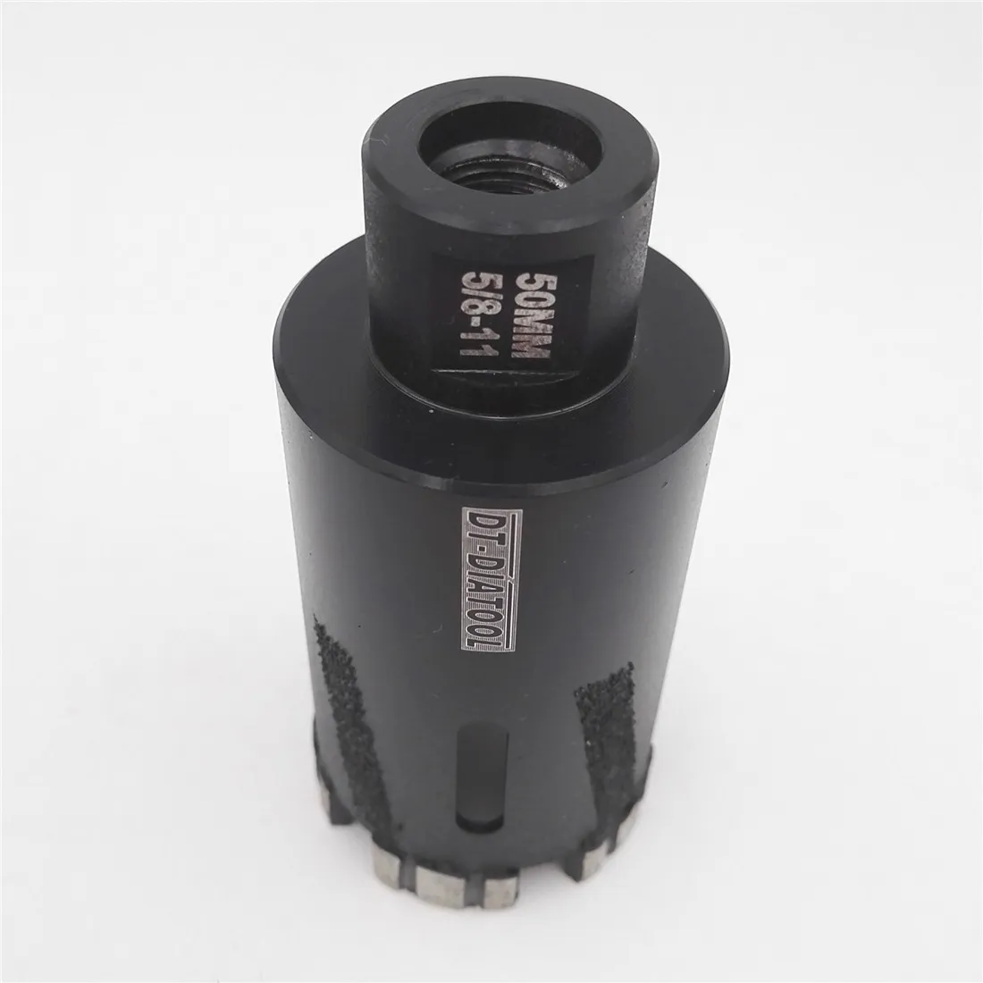 DT-DIATOOL 1 Pc 5/8-11 Draad Dia 2 "/50 Mm Lasergelaste Diamant Dry Boren Core Bit hard Graniet Marmer Natuur Steen Hole Saw