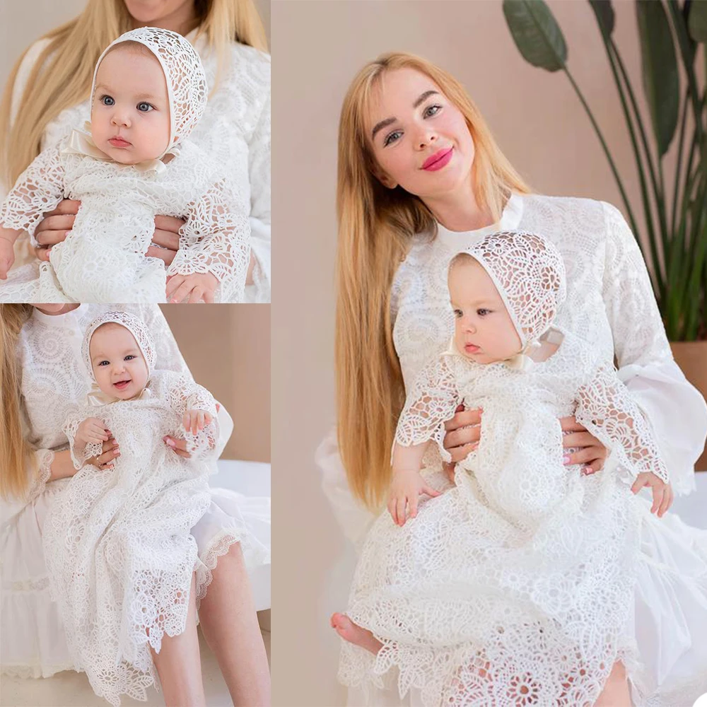 Flower Girls Dress Elegant Full Soft Lace Applique For Wedding Girls First CommunionLong Long Dresses Party Special Occasion