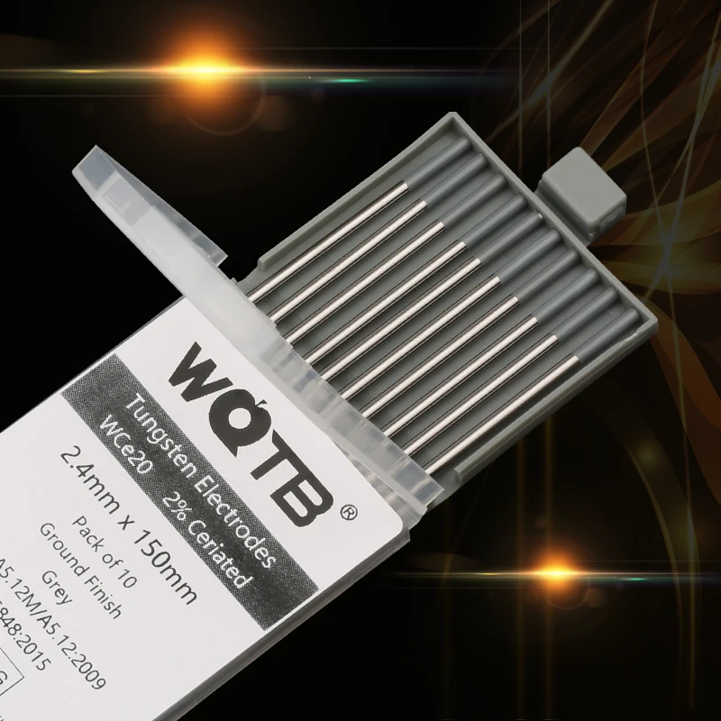 WC20 Ceriated tungsten electrodes  tig welding rods 1.0 1.6 2.0 2.4 3.0 3.2 4.0MM 150mm 175mm tungsten rods 2% Ceriated tungsten