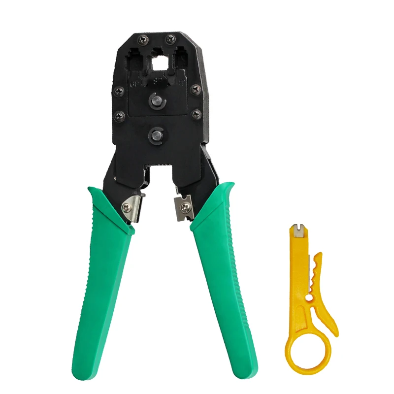 Network LAN Cable Crimping Plier RJ10 RJ11 RJ12 RJ45 Crimper Tool For 4P6P8P UTP/STP Cable Cutter And Stripper