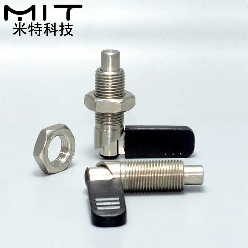 factory outlet 1pcs Lever type Indexing plungers, Spring screw with pin, 180° position type. Lock pin Fine thread M10M12M16M20