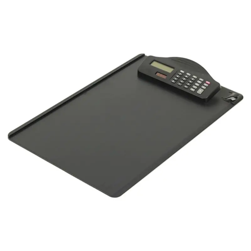 

Plastic A4 Clipboard with Calculator Writing Pad File Folders Document Holder Q6PA