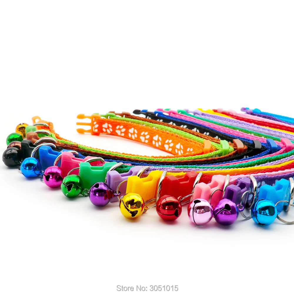 Wholesale 24Pc Safety Casual Dog Collar Neck Strap Fashion Adjustable With Bell Pet Collar Delicate Dog Cat  Pet Shop