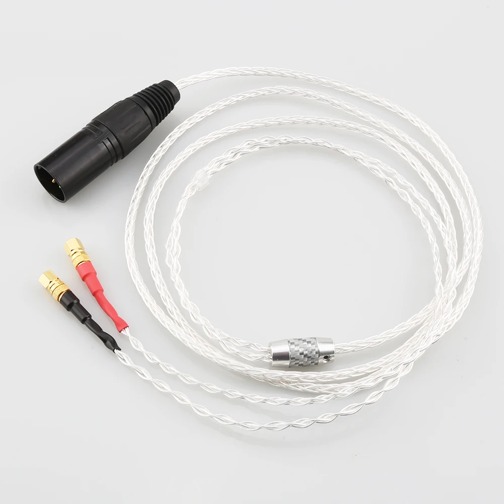 ハイファイアップグレードケーブル交換opm-5-6-400-500 He560ヘッドホン、4ピンxlrバランス男性