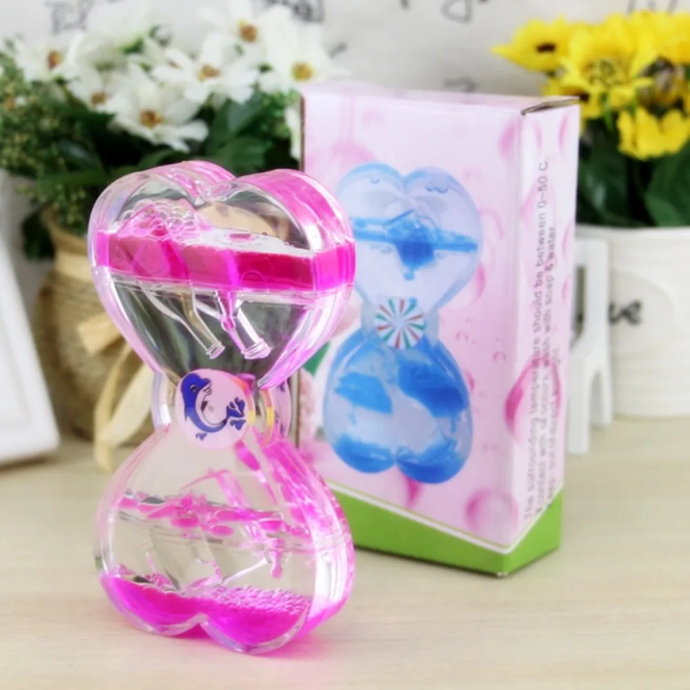 Factory direct new colorful peach heart windmill drop cabinet study decoration crafts friends birthday gift Lover gift oil timer