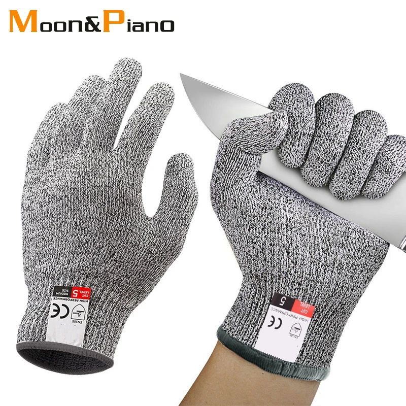 1 Pair Anti Cut Gloves Multi Function Kitchen Gardening Hand Cut-Resistant Thicken Protective Gloves Working Safety Gloves