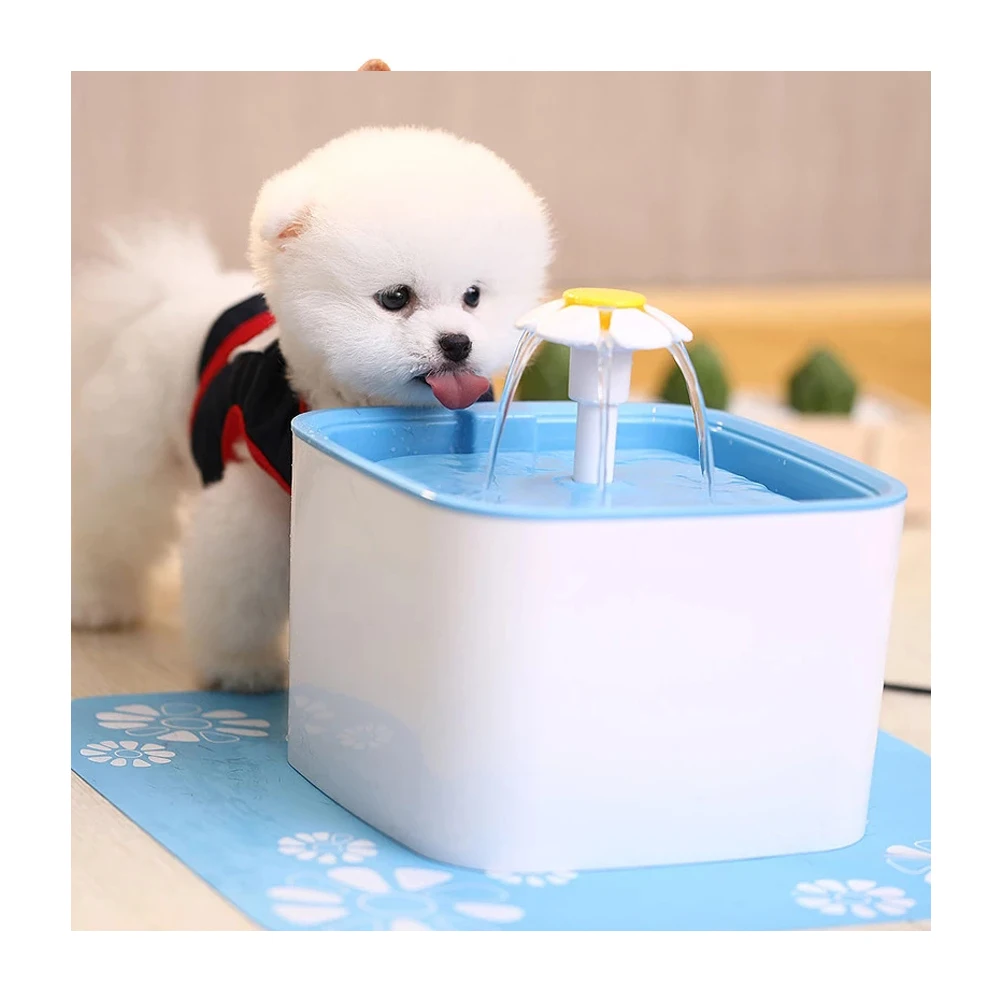 Automatic Pet Water Fountain Cat Dog Electric Drinker Bowl Drinking Flower Water Dispenser triple Filters Pet Water Fountain