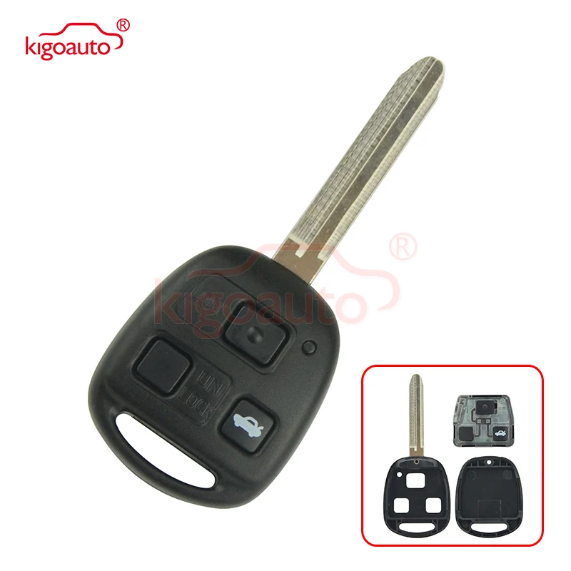 

Kigoauto Denso( Not Valeo) Remote Key 3 Buttontoy43 Blade 315mhz 4D67 For Toyota Land Cruiser FJ Cruiser 1998-2011