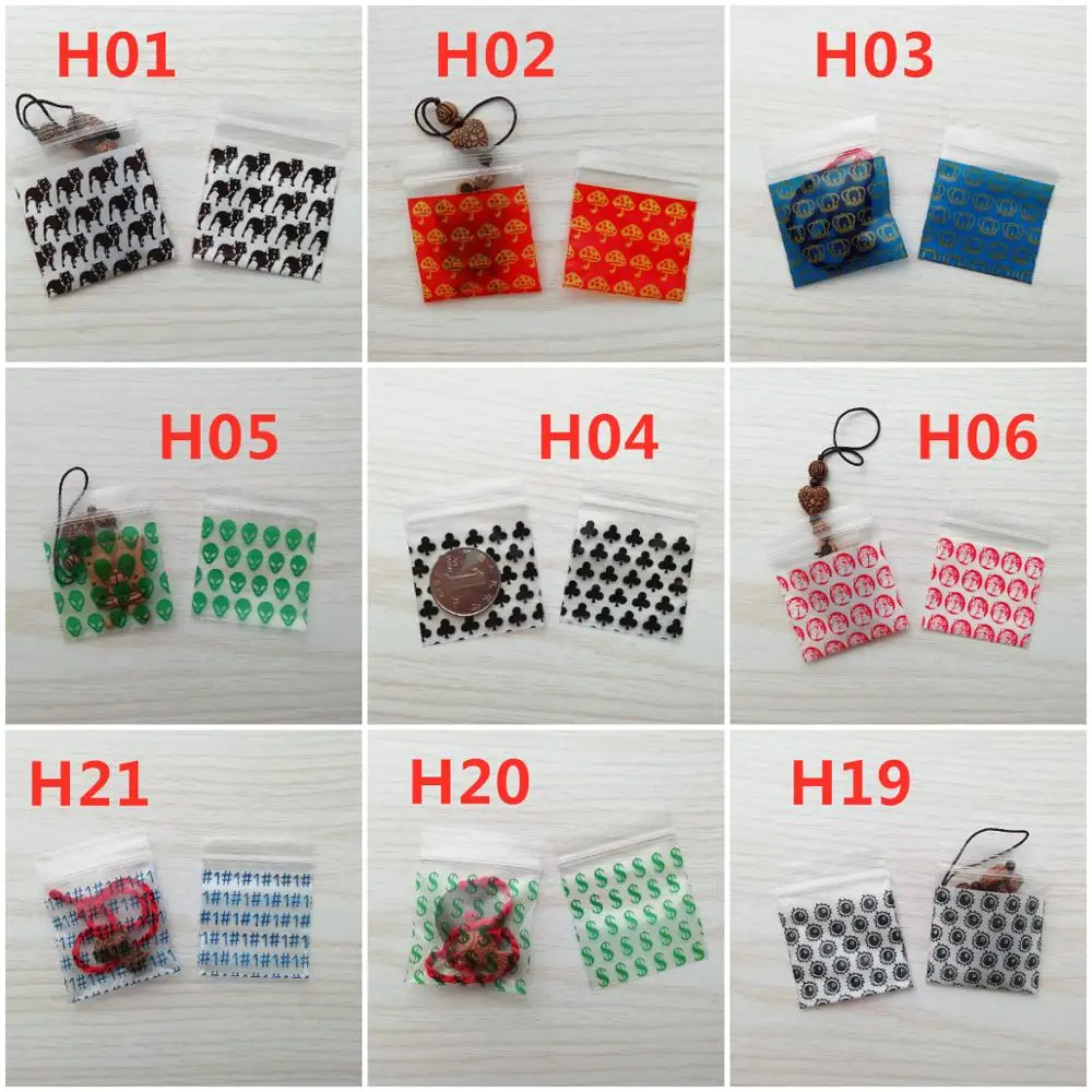 Wholesale Resealable Plastic Ziplock bags 500pcs 1000PCS Small Jewelry Zip Baggies Food Zip Lock Design Bags H0121