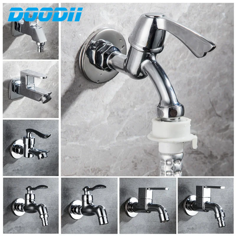 Doodii Outdoor Garden Faucet Wall Mounted Washing Machine /mop Tap Faucet Zinc alloy Bibcock Torneira parede Free Shipping