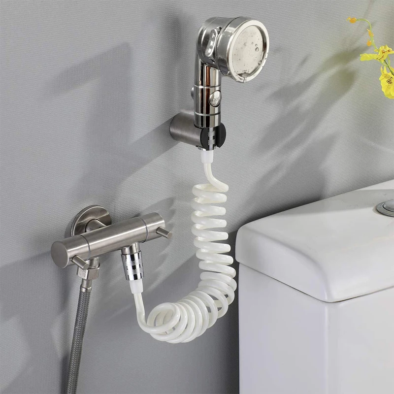 3-Modus-Bidet-Wasserhahn, externer Duschkopf, Badezimmer, Küche, Waschbecken, Wasserhahn-Adapter, Splitter-Set, Wasser-Umleitung, Dusche für Schönheitssalon – Detail 11