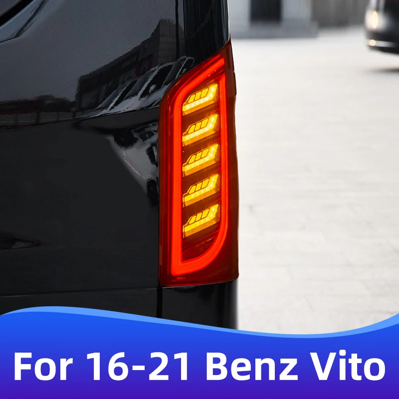 For 2016-2021 Mercedes-Benz V-Class VITO Tail Light Assembly Retrofit V260 W447 Streamer Turn Signal LED Driving Light