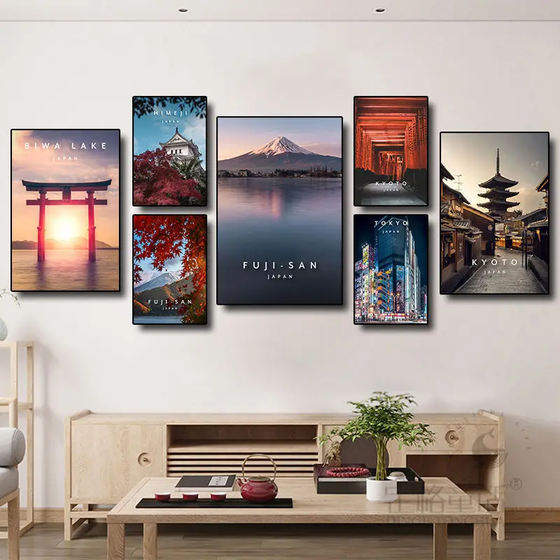 Tokyo Japan Street View tatami Canvas Painting Poster and Prints Wall Art Nordic Style Modern Minimalist Living Room Home Decor