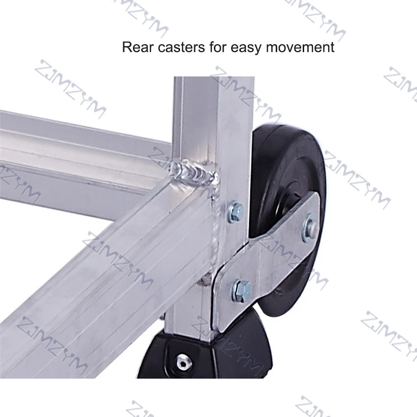 75CM DB-3EN(H) Aluminium 3 Langkah Tangga Teknik Tangga Ultra-Wide Plate Top Dirakit Meja Kerja Platform Tangga untuk Bengkel
