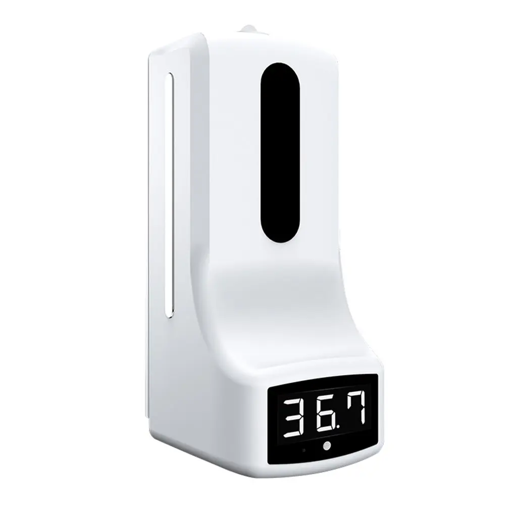 

K9 Automatic Sensor Free Hand Soap Dispenser Infrared Thermometer Integrated Hotel Bathroom Hand Sanitizer Machine