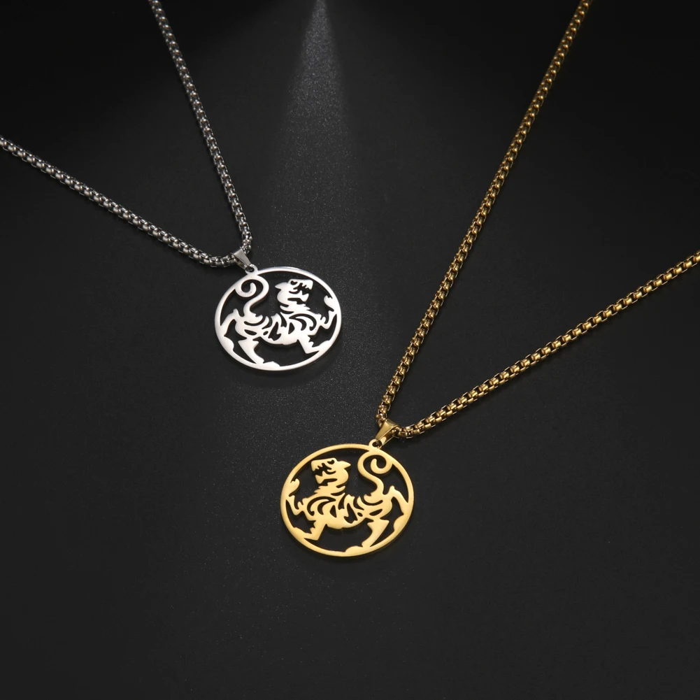 Shotokan Karate Martial Arts Necklace for Men Women Stainless Steel Shotokan Symbol Pendant Engagement Statement Jewelry Gifts