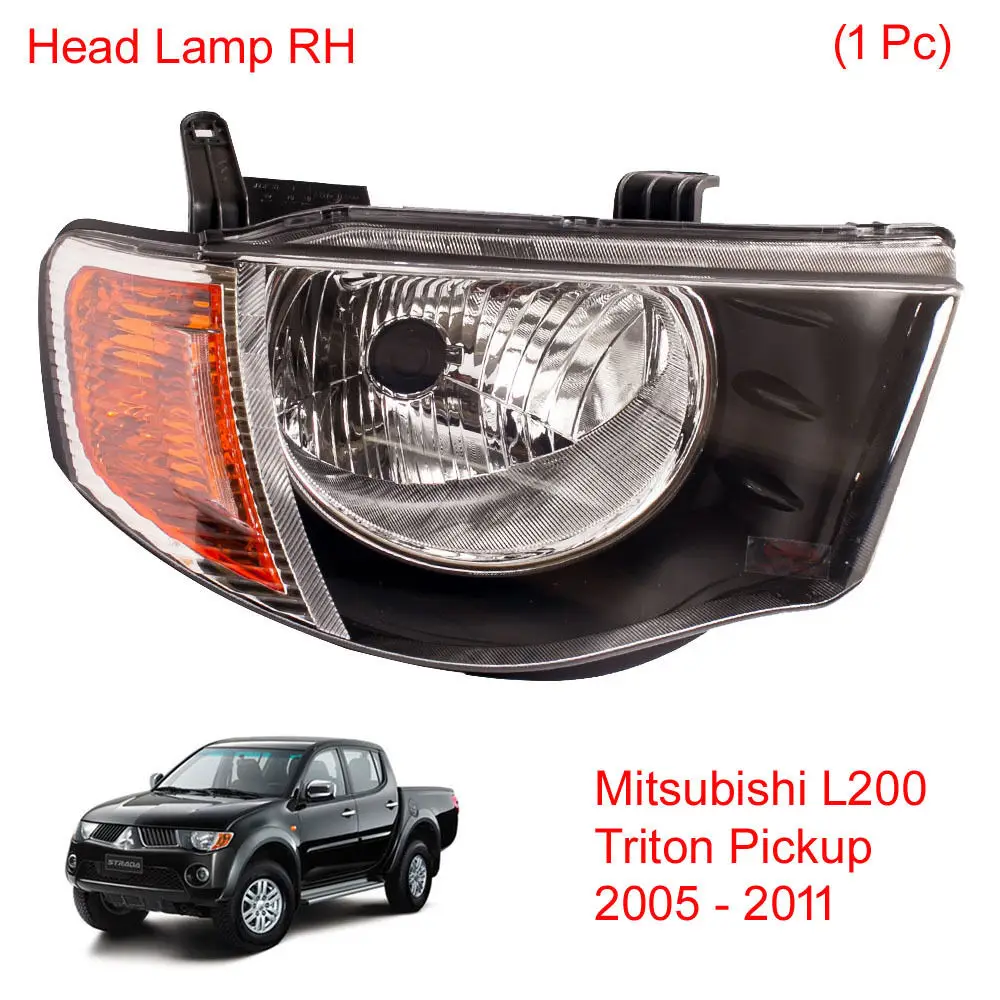 

GELING Factory Direct Sales Auto Refit Lamp Fits Quality Certification 55W 12V yellow Headlight For MITSUBISHI L200 TRITON 2005