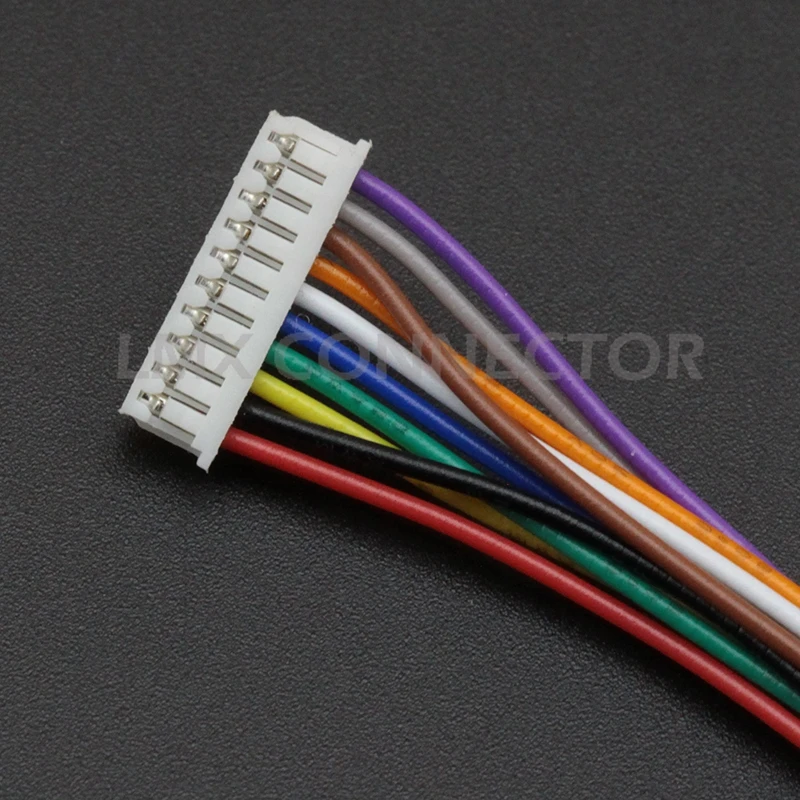 5PCS MICRO JST 1.25mm Pitch Female Connector Wire 10CM 15CM 20CM 30CM Cable 28AWG 2/3/4/5/6/7/8/9/10/11/12 Pin Double Head