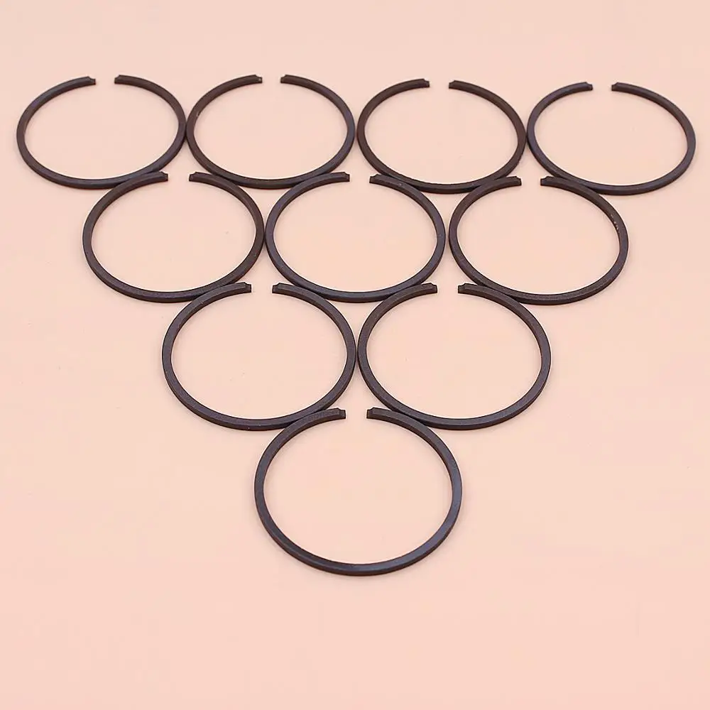 10 teile/los Kolben Ring Set Für String Hedge Trimmer Strimmer Kettensäge Garten Werkzeug Ersetzen Ersatzteil 33mm x 1,5mm
