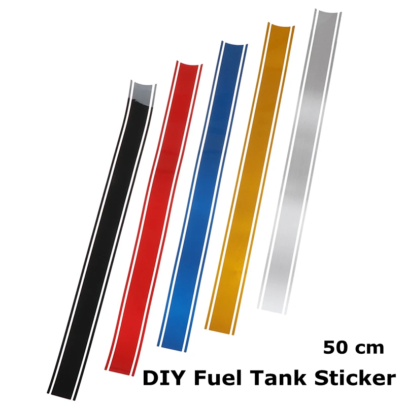 50cm Car sticker DIY Motorcycle Fuel Tank Sticker Racer Stripe Pinstripe Decal DIY Waterproof for Racing Motorcycle Accessories