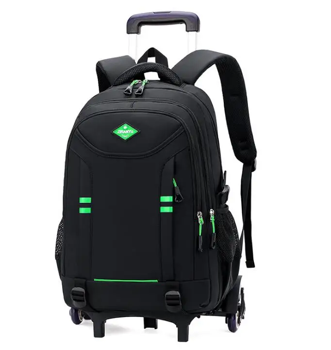 ZIRANYU school trolley bag for boys school trolley backpack bag wheels wheeled backpack for school rolling backpack trolley bag