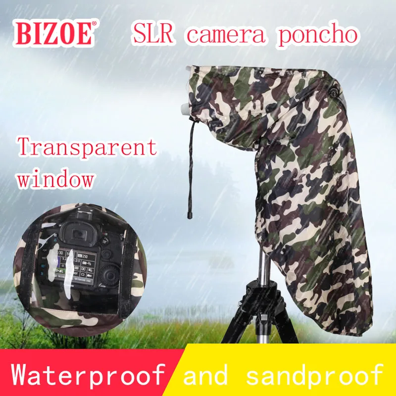 Waterproof Camera Raincoat Nylon Transparent TPU Camera Rain Cover Dustproof Protector For DSLR Camera For Canon/Nikon/Sony