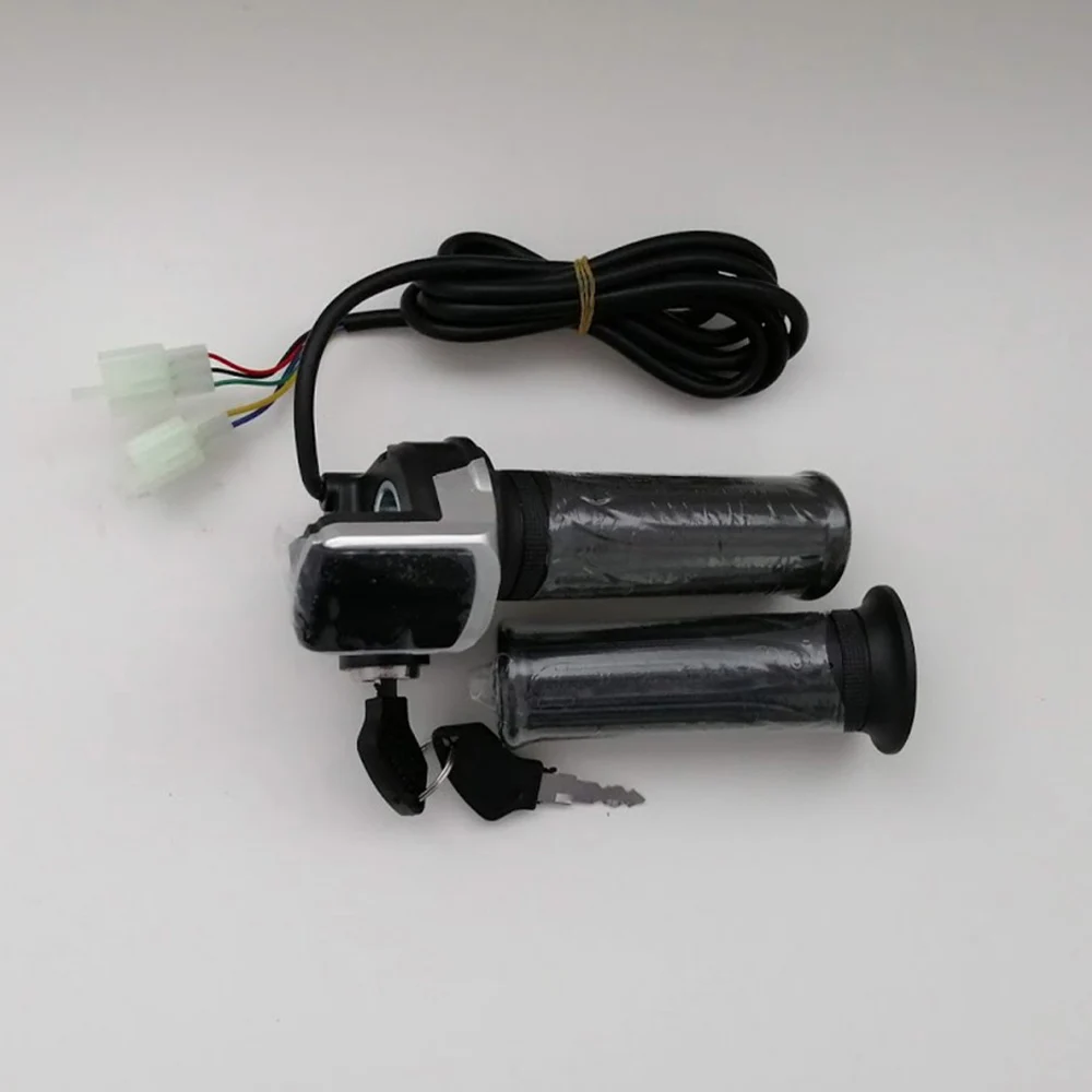 

Electric Scooter ebike Twist Throttle Handlebar Handle Set 24v 36v 48v With Battery Indicator for Chinese Scooter Bikes Go Kart