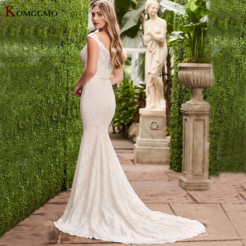 Abito da sposa a sirena senza maniche con scollo a cuore di fascia alta abito da sposa con cerniera in Tulle con applicazioni di ricamo di lusso