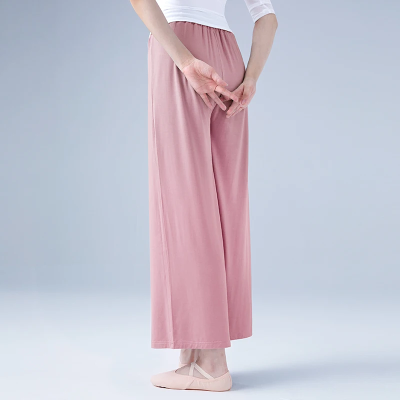 Women Modal Dance Pants Ballet Classical Dancing Practice Pants Yoga Jogging Adults Gym Loose Modern Dance Trousers