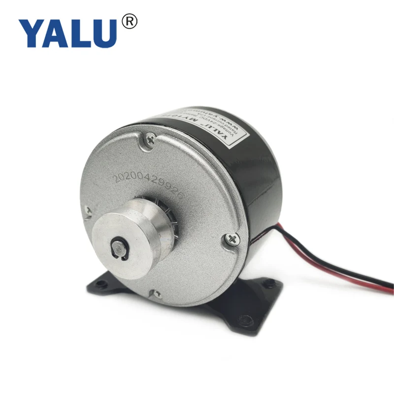 YALU MY1016 300W 24V PMDC Ebike DC Motor with Synchronous Wheel for elektrikli bisiklet