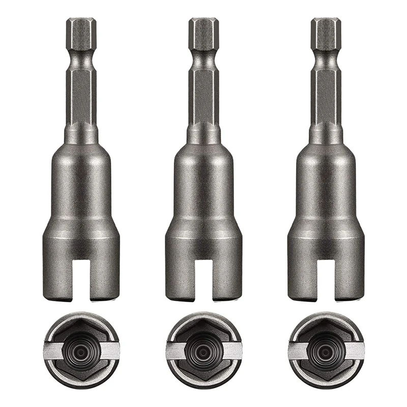 1pc Slot Wing Nuts Drill Bit Socket Wrenches Tools Part 1/4 Inch Hex Shank Steel Drills Bits for Panel Nuts Screws Eye Hook Bolt