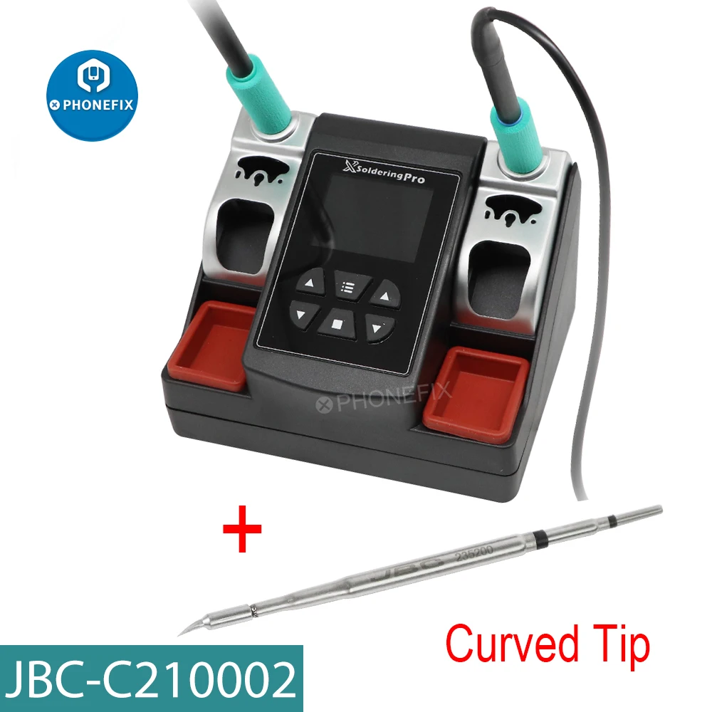 Xsoldering Pro Estação de solda sem chumbo com dupla alça, aquecimento rápido, kit de ferro, para JBC, C210, C245, 2.5S