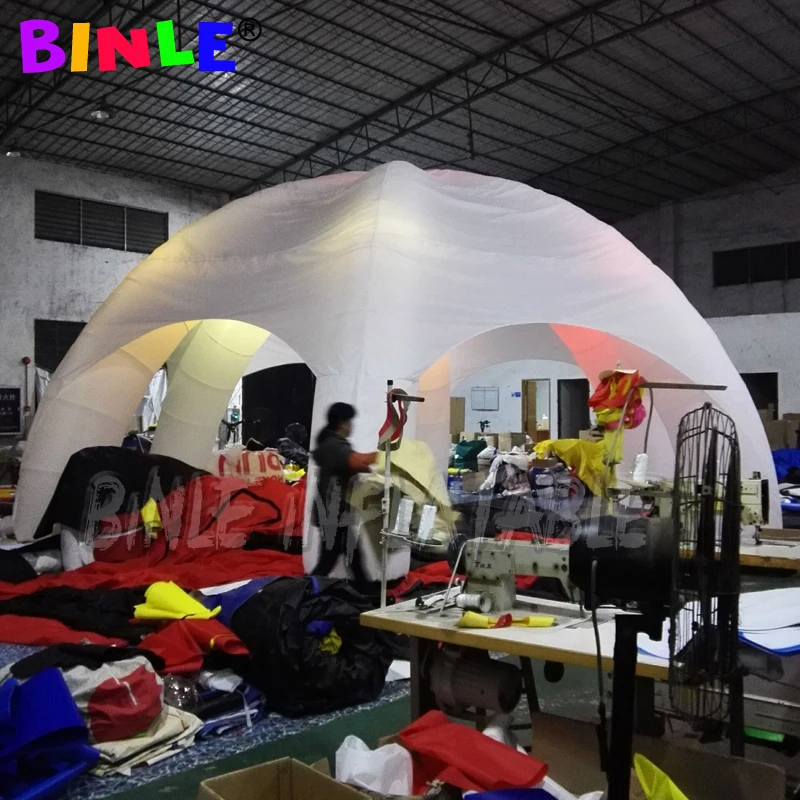 

Most popular 6 legs giant inflatable dome tent with led lights inflatable spider dome igloo tent for events and wedding