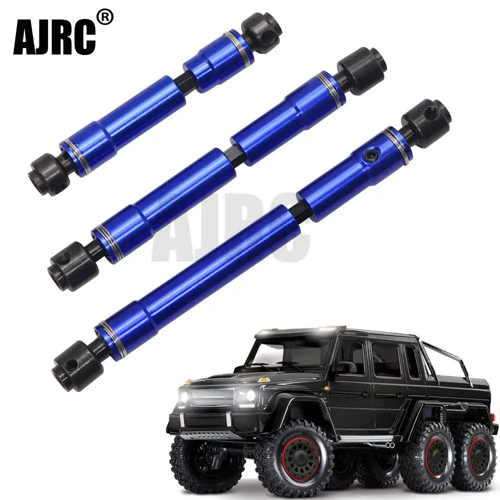 3pcs Metal Transmission Shaft Cvd 75mm/103mm/128mm For 1/10 Rc Crawler Car Defender Trax Trx4 Trx6 G63 6x6 Accessories Parts