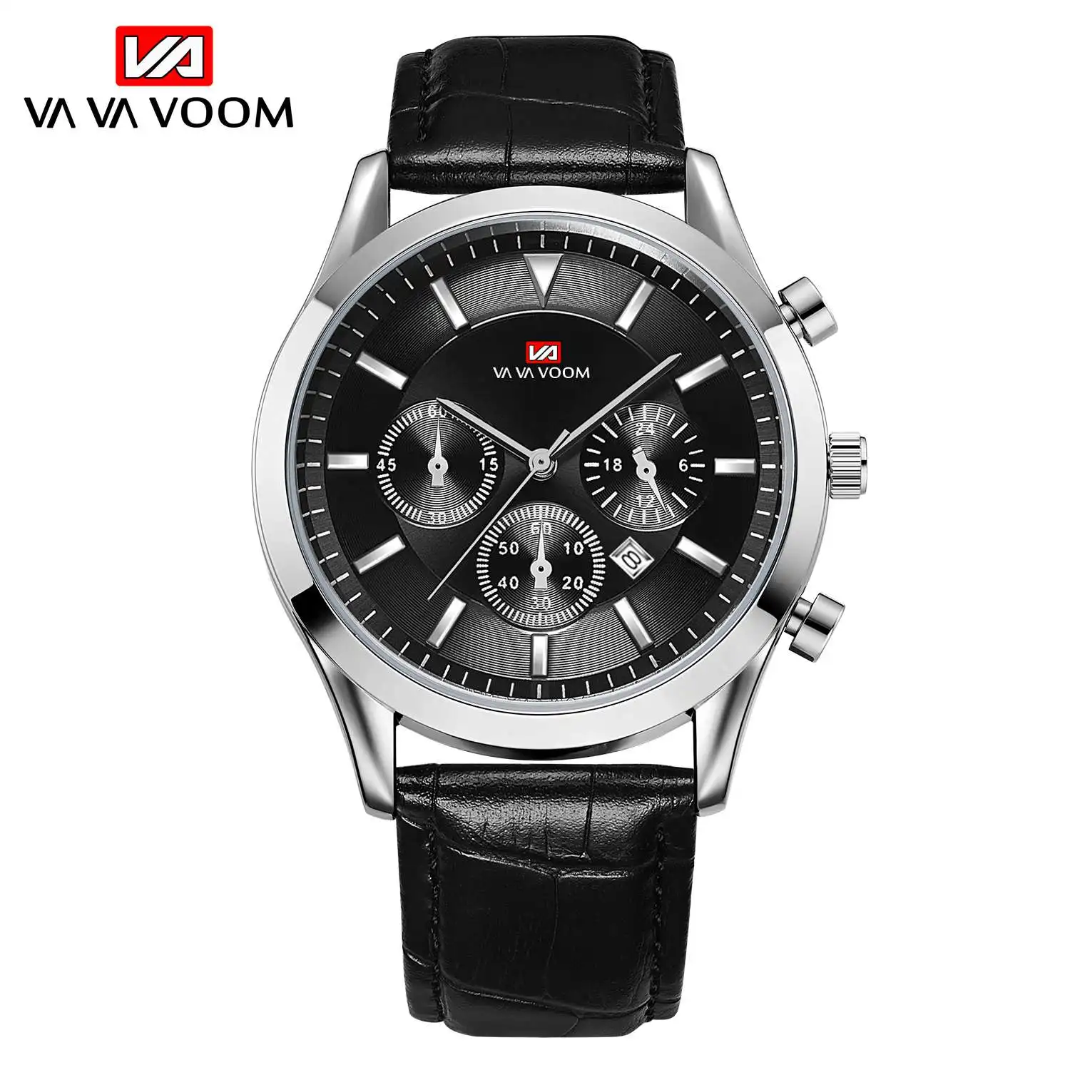 

2021New Men's Top Brand Fashion Business Watches Design Simple Genuine Leather Waterproof Quartz Calendar Luxury Men's Watches