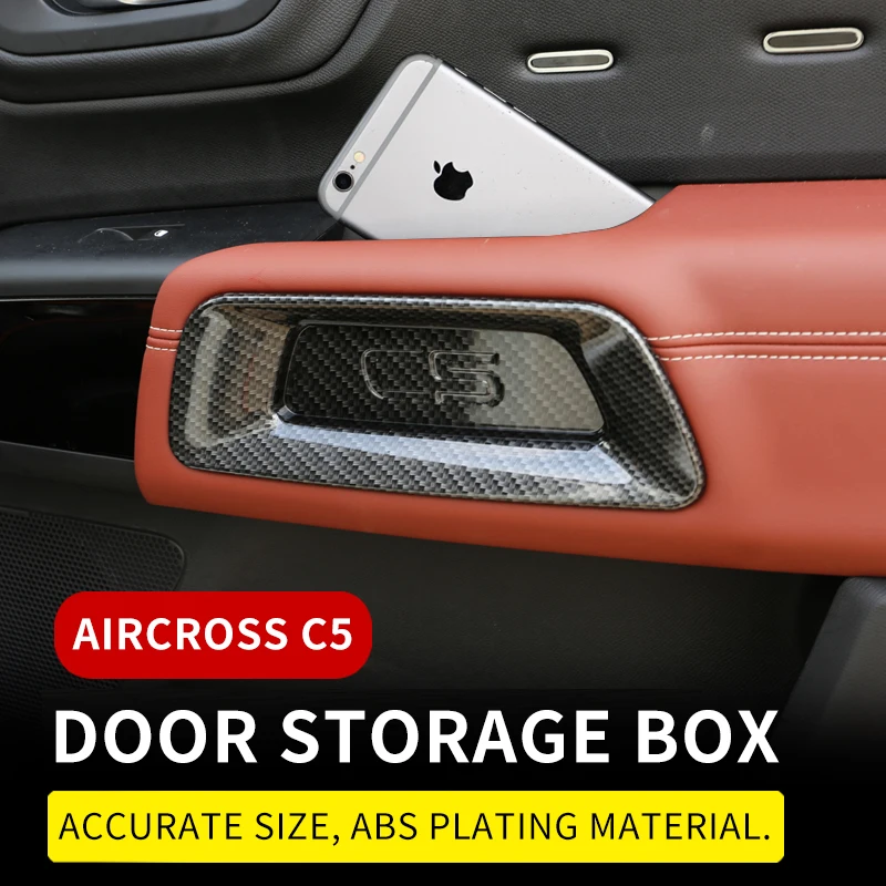Door Storage Box For Citroen C5 Aircross 2017 2018 20198 2020-2021 Handrail Sort Out Auto Interior Car Accessories