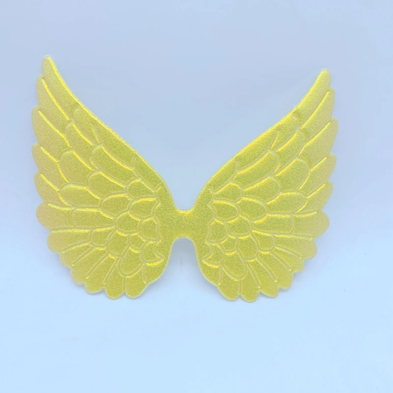 6Pcs 84*105mm Colorful Angel Wing Appliques Kid DIY Patch And Baby Headwere Accessorie