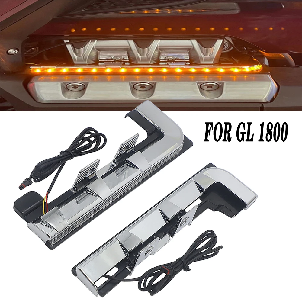 

NEW For Honda Goldwing GL1800 Left & Right LED Running Fairing Light Engine Decorative Turn Signal 2018 2019 2020 2021