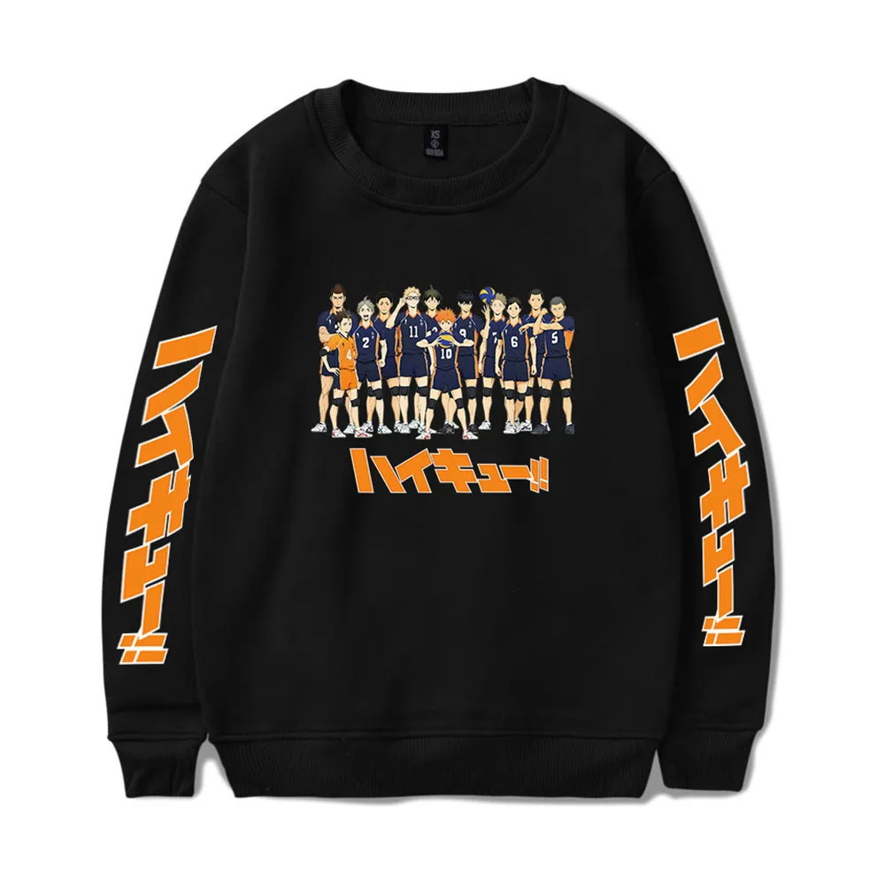 Haikyuu Hoodies Unisex Karasuno High School Volleyball Club Anime Hoodie Male Streetwear Fashion Sweatshirt Jacket Pullover