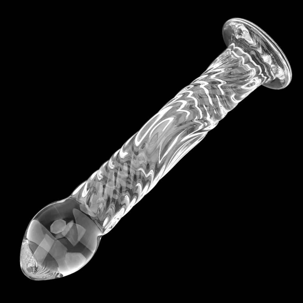 Transparent Glass Penis Wand Dildos For Women Vaginal Anal Plug Men Butt Dilator Female Masturbator Sex Toys Adults Erotic Goods