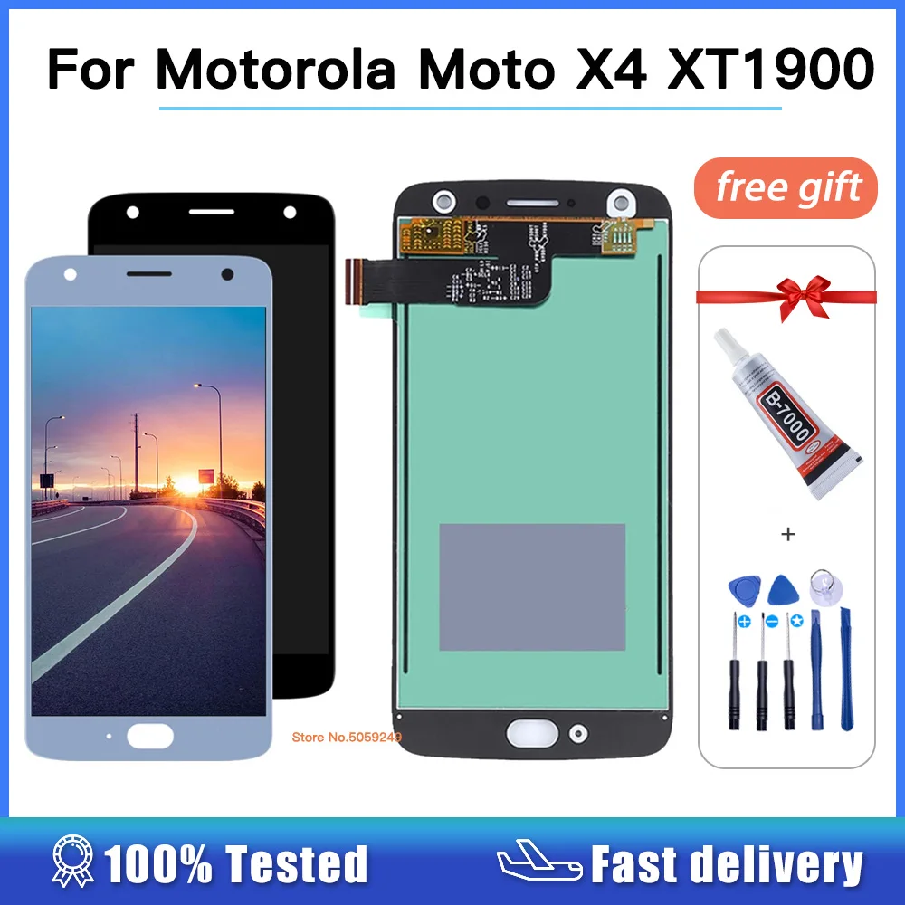 Original For Motorola Moto X4 Display XT1900 XT1900-1 XT1900-4 XT1900-7 Display Touch Screen Digitizer for Moto X4 lcd Display