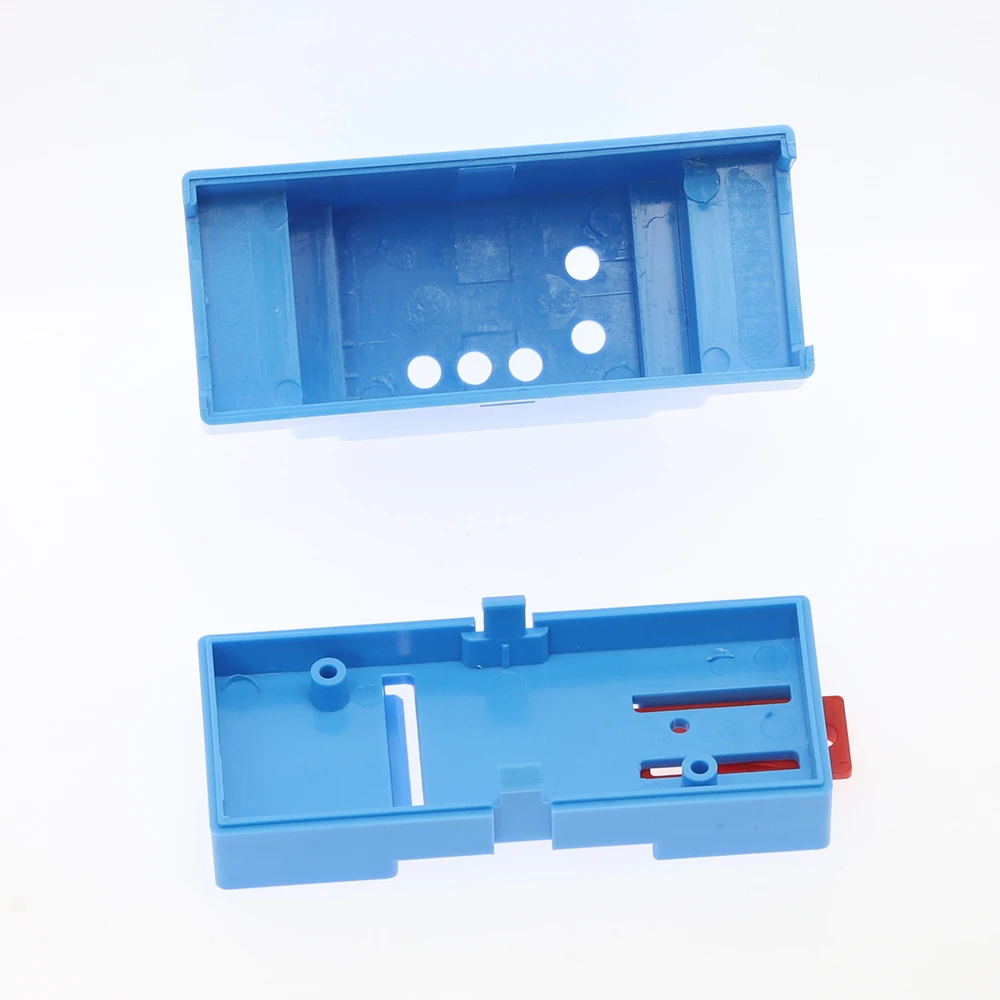 1PC DIN Rail PLC Junction Box Plastic Electronics Box Project Case 4Colors 88x37x59mm 35-Rail Mounting Instrument Housing