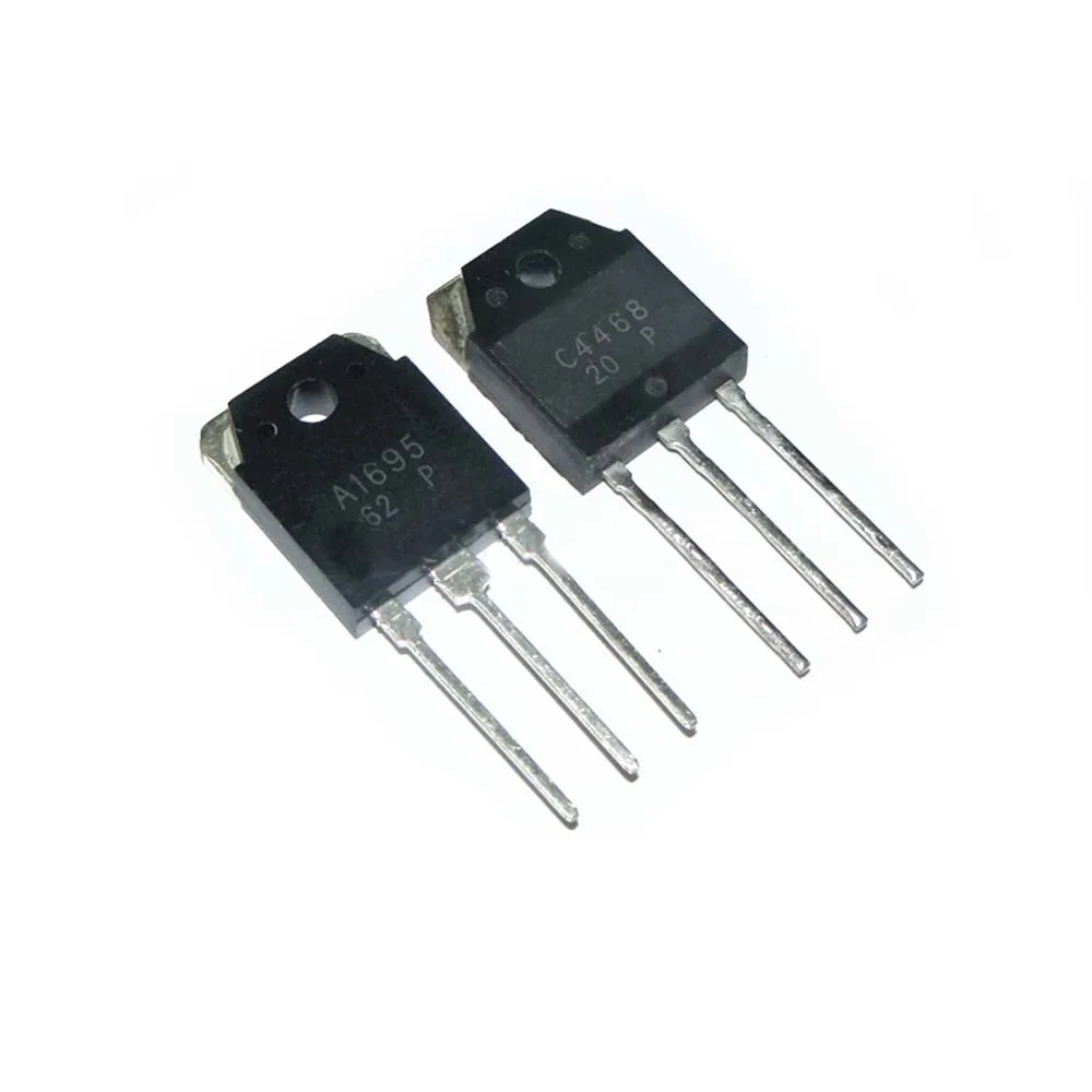 10 pçs/lote 2SC4468 2SA1695 PARA-247 pcs C4468 5 + 5PCS a1695 Transistor De Poder