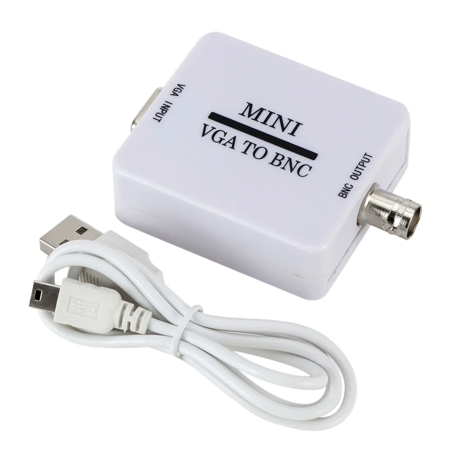 Mini HD VGA to BNC Video Converter Convertor Box Composite VGA to BNC Adapter Conversor Digital Switcher Box For HDTV Monitor