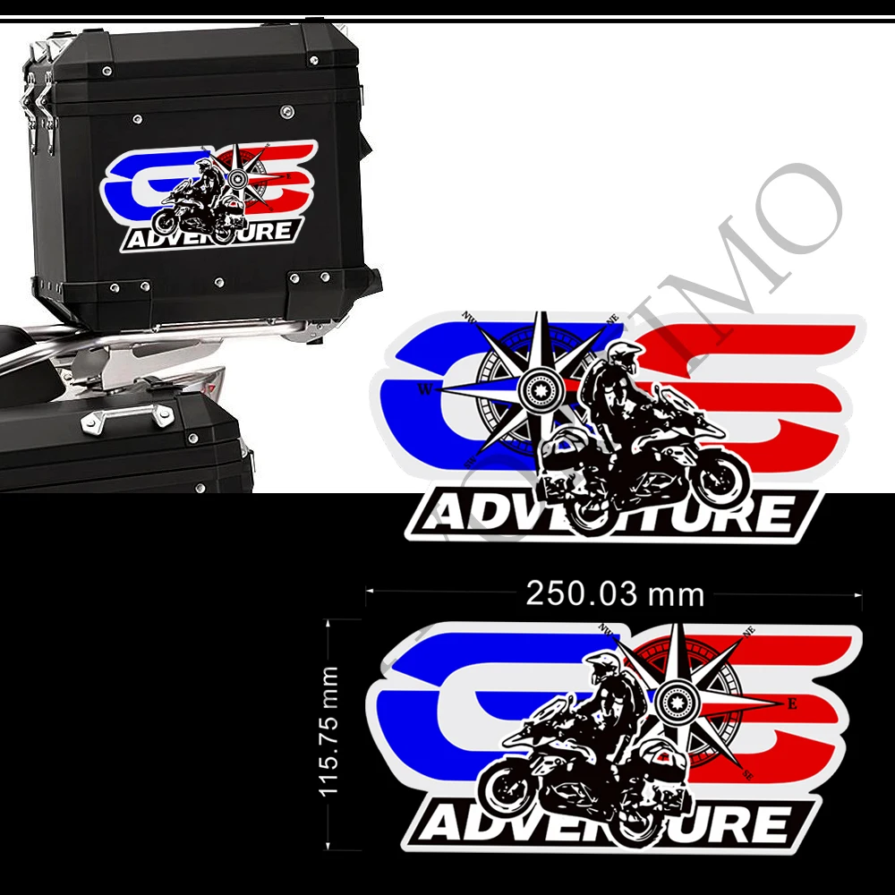 

R1250 Trunk Panniers Luggage Aluminium Top Cases For BMW R 1200 F 850 800 1250 750 700 G 310 1150 GS GSA HP Stickers Adventure