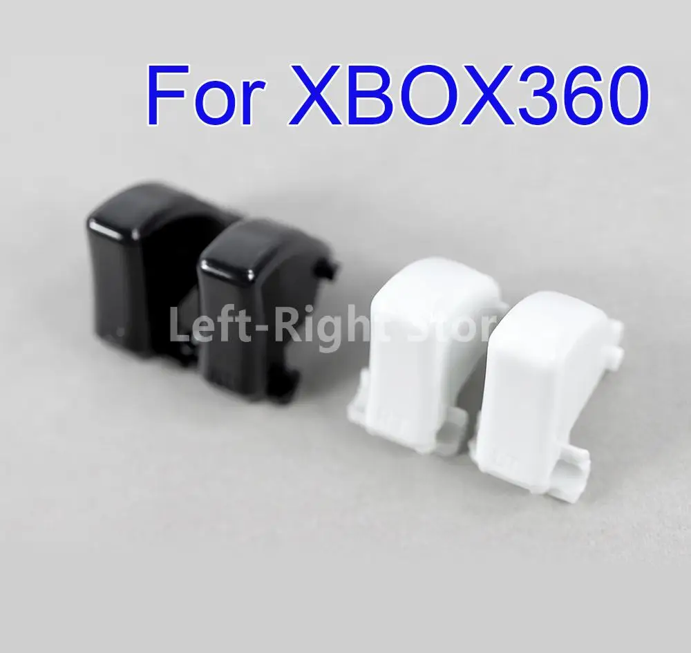 200sets Black White Plastic LT RT Button For Xbox360 Xbox 360 Controller LT Button RT Button LT RT Key Pad Repair Part