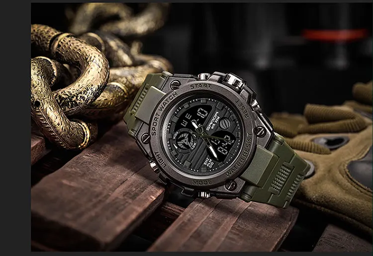 SANDA G Style Men Digital Watch Date Military Sports Watches Waterproof Electronic Wristwatch Mens Clock Orologio Da Uomo 739