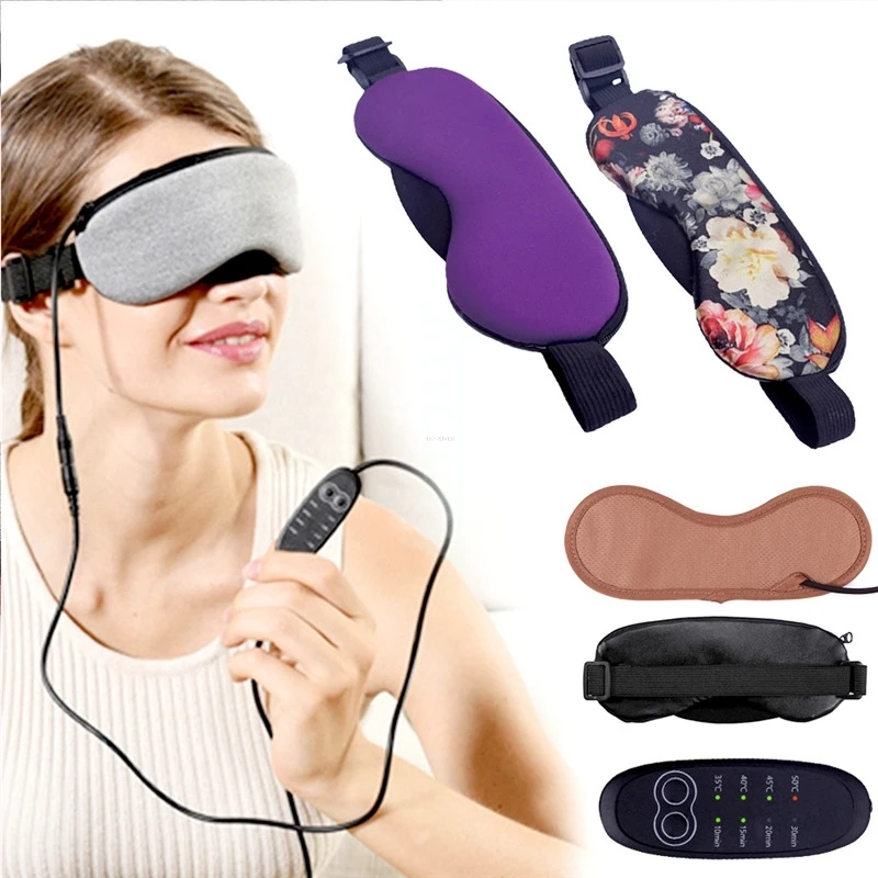 

New Temperature Control Heat Steam Cotton Eye Mask Dry Tired Compress USB Hot Pads Eye Care Hot Fast Sleep Eye Mask