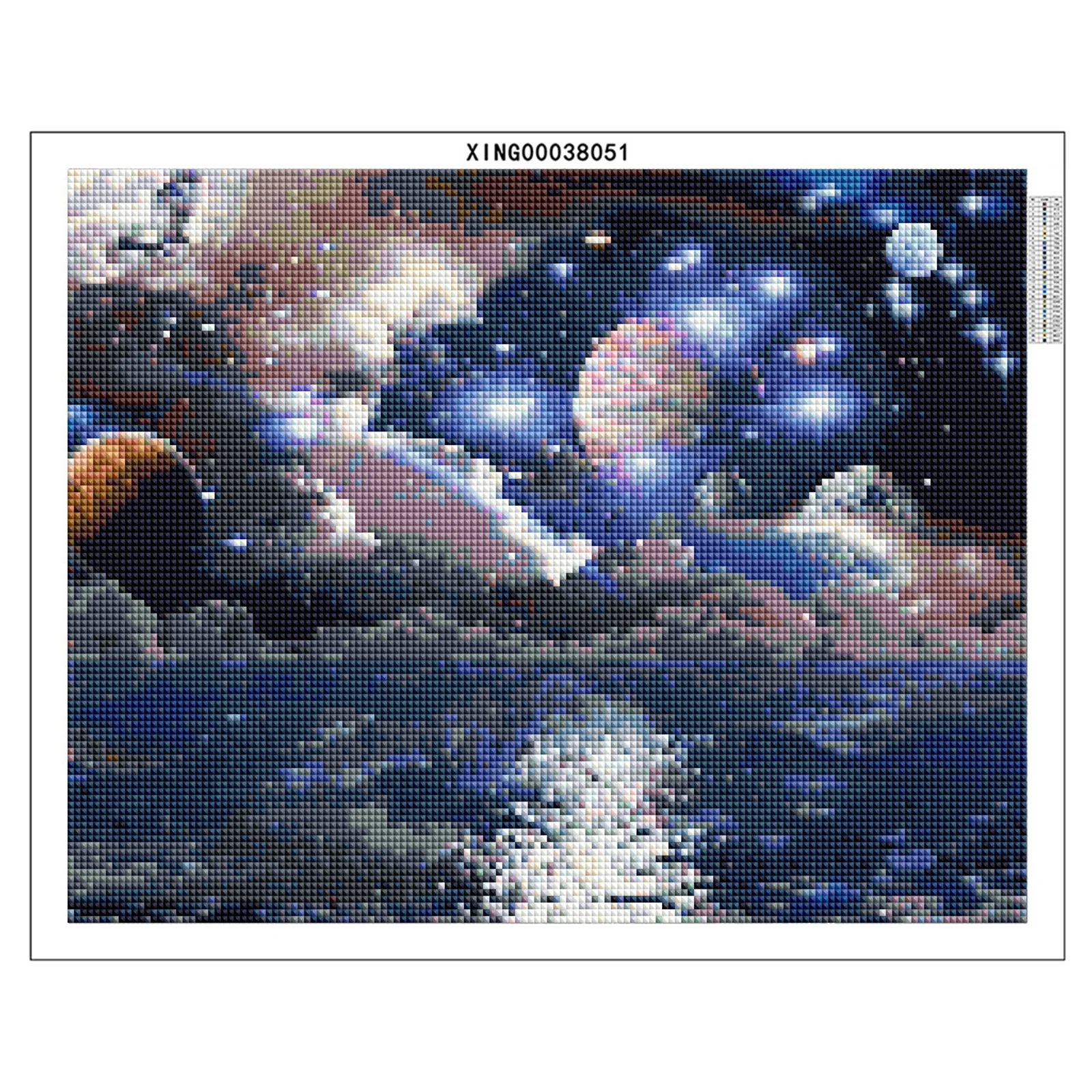 Kanny 5D DIY Diamond Painting New Space Planet Landscape Home Decoration Square/Round Rhinestone Set Mosaic Art Picture