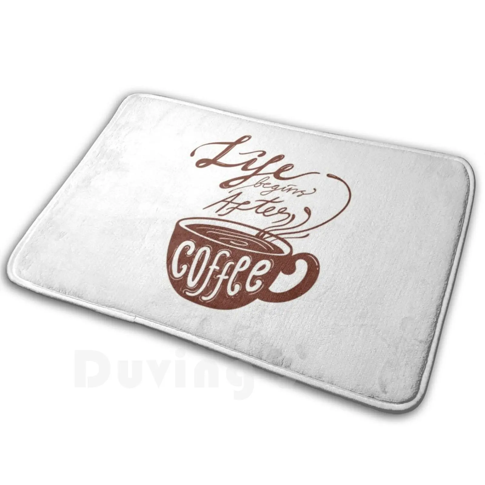 Coffee Love Carpet Mat Rug Cushion Soft Non-Slip Exclusive Music Lover Fun Lover Artistic Teenager Funky Unisex Animal